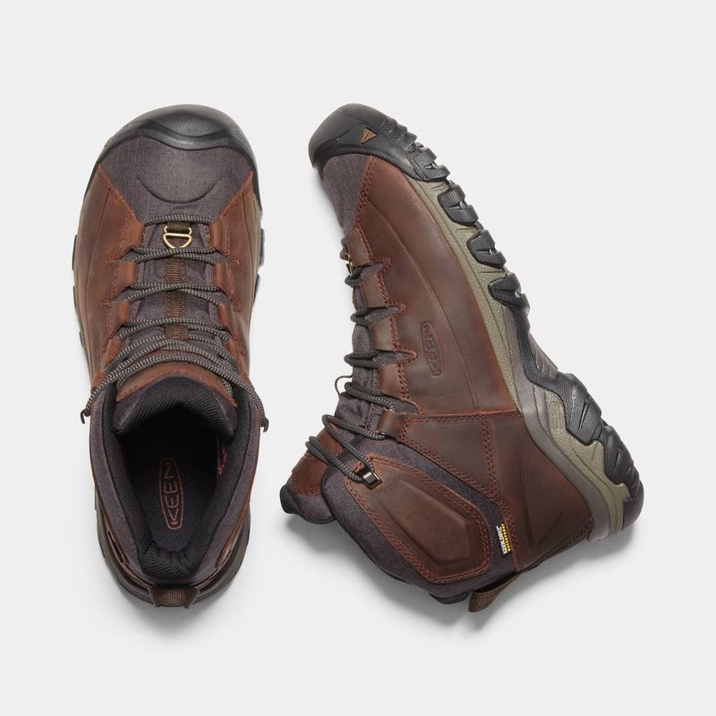 Keen ブーツ | キーンターギーレースウォータープルーフ トレッキング シューズ メンズ ブラウン | 512740-JPH